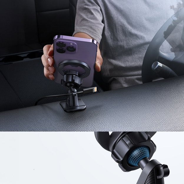 Joyroom magnetic car holder for cockpit/dashboard black (JR-ZS376) 9