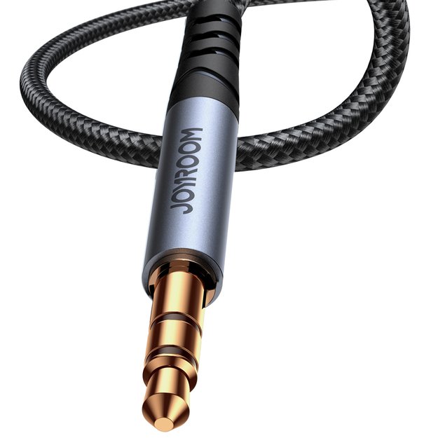 Joyroom stereo audio cable AUX 3.5 mm mini jack 1.2m black (SY-A08) 2