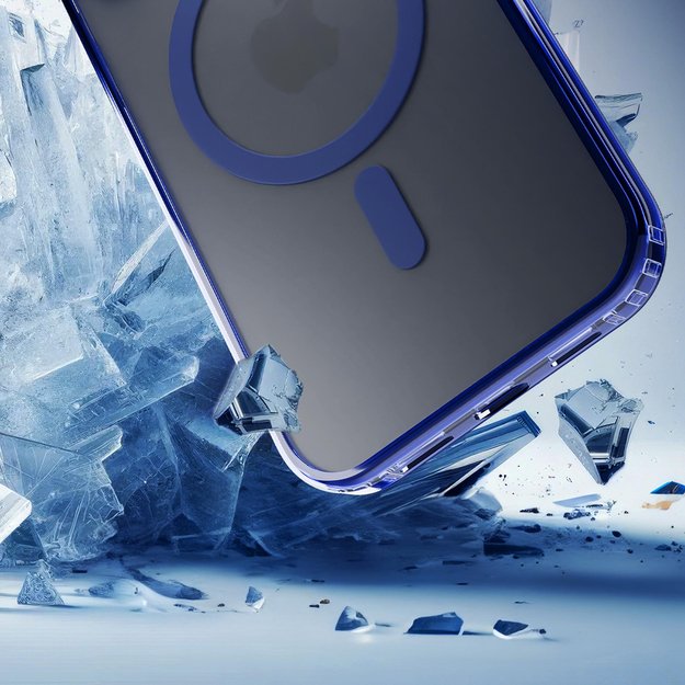 3mk Frosty MagCase Blue Case for Apple iPhone 16 Pro - Transparent 1