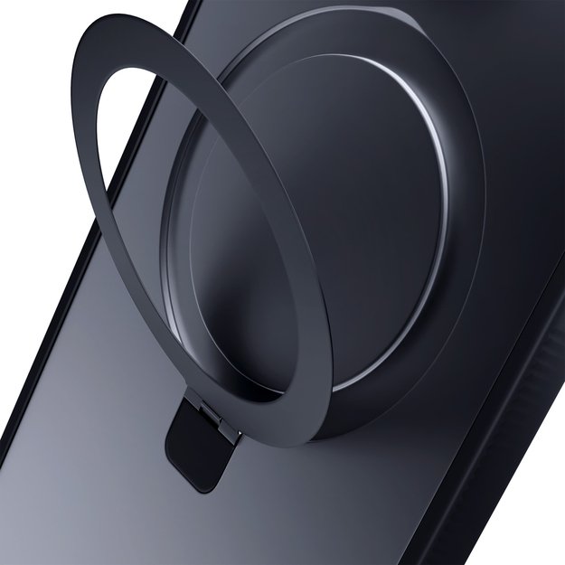 3mk Smoke Case Mag&amp Stand for Apple iPhone 15 pro max - black 6