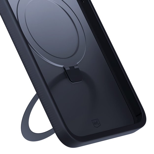 3mk Smoke Case Mag&amp Stand for Apple iPhone 15 pro max - black 4