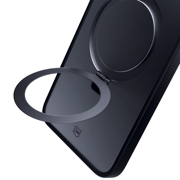 3mk Smoke Case Mag&amp Stand for Apple iPhone 15 pro max - black 1