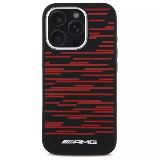 AMG Silicone Graphics MagSafe case for iPhone 16 Pro - black 9