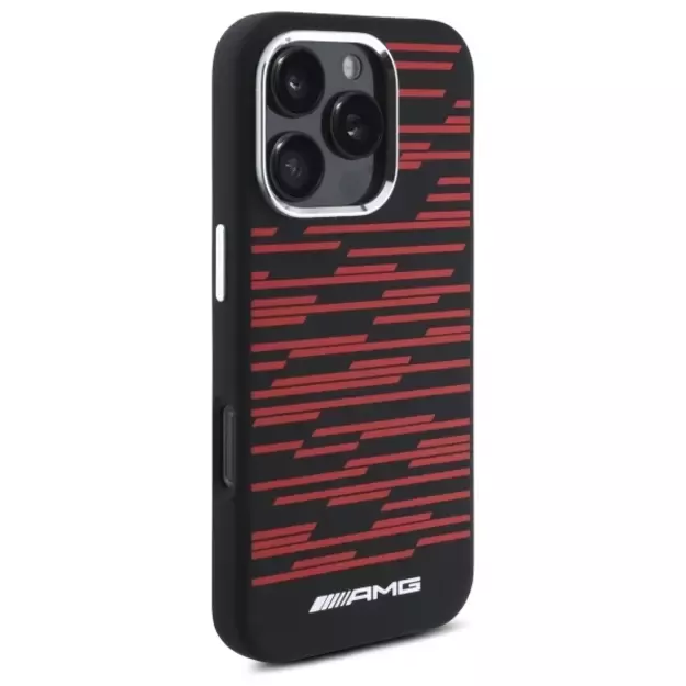 AMG Silicone Graphics MagSafe case for iPhone 16 Pro - black 10