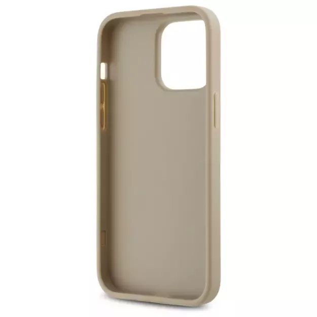 DKNY Quilted Stack Logo iPhone 14 Pro Max Case - Beige 13