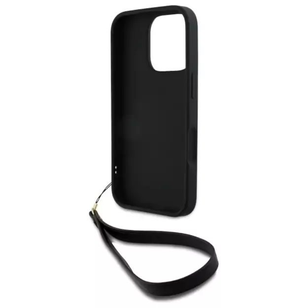 DKNY Wrist Strap Stock Logo iPhone 16 Pro Case - Black 11