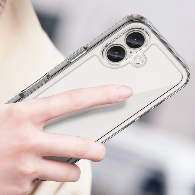 Outer Space Case with Gel Frame for iPhone 16 - Clear 4