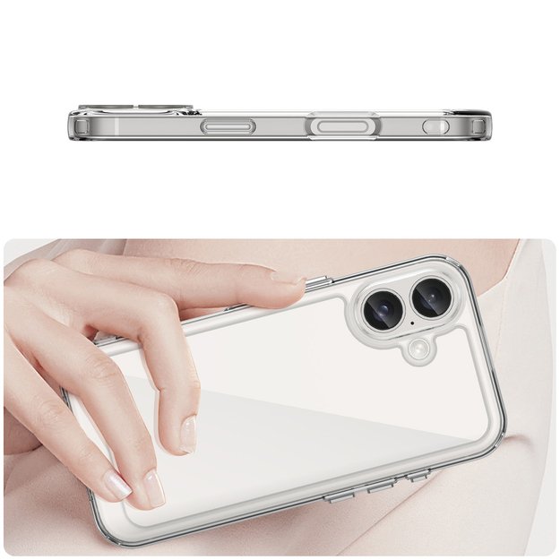 Outer Space Case with Gel Frame for iPhone 16 - Clear 3