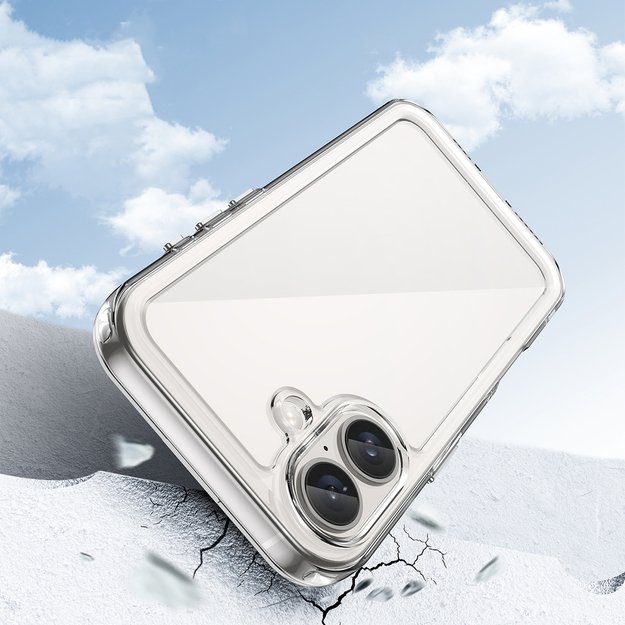 Outer Space Case with Gel Frame for iPhone 16 - Clear 2