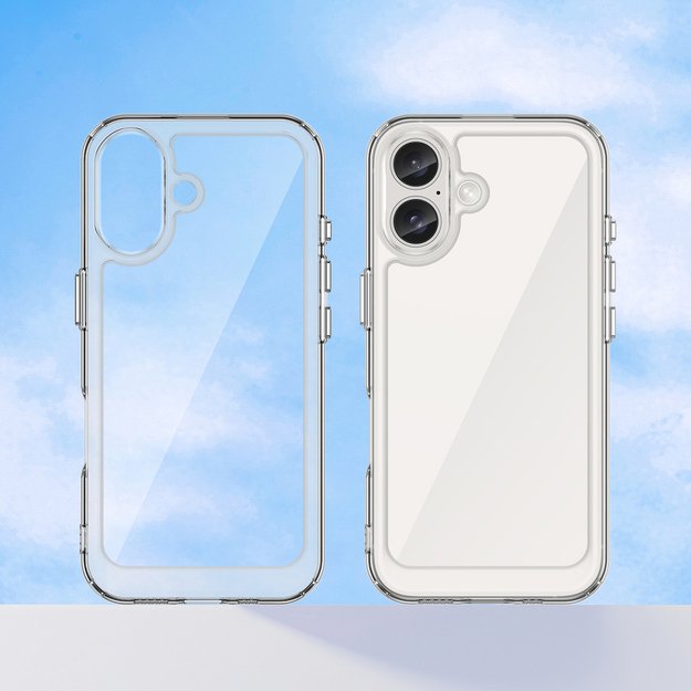 Outer Space Case with Gel Frame for iPhone 16 - Clear 6