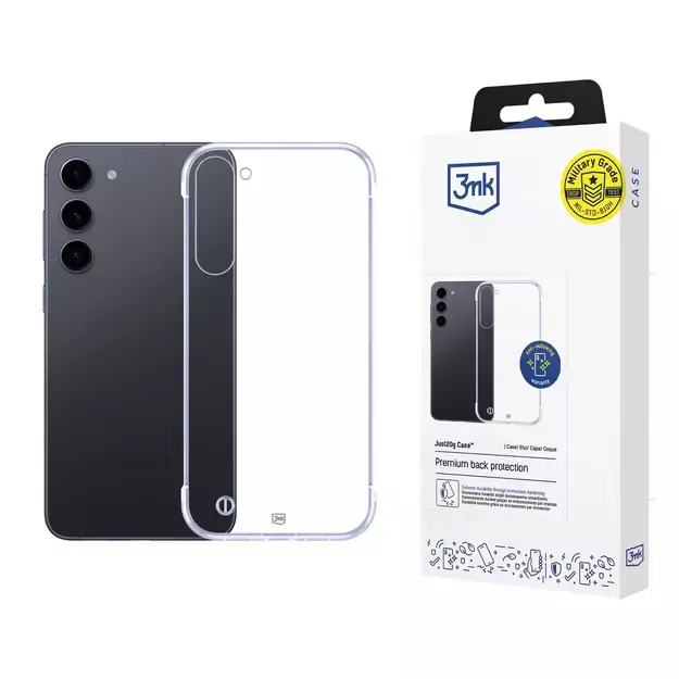 3mk Just20g Clear Case for Samsung Galaxy S23 5G - transparent