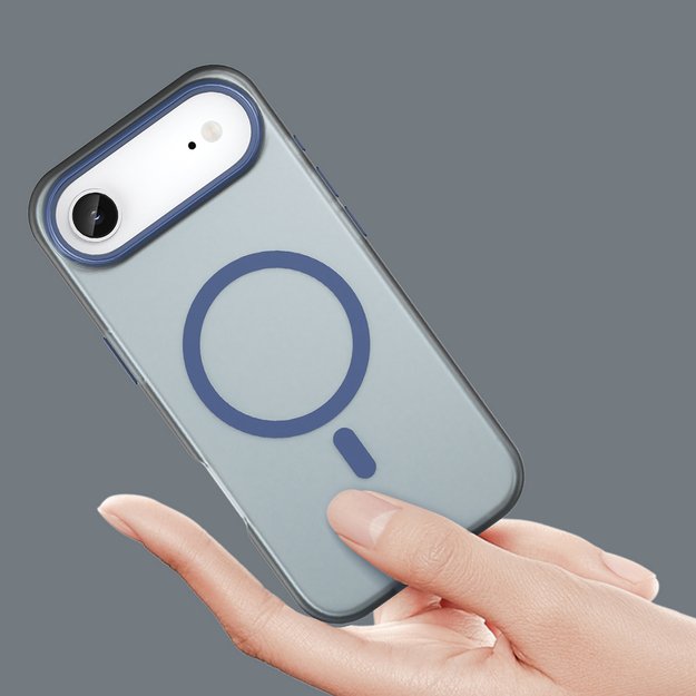 Magnetic Abrasive iPhone 17 Air Case Compatible with MagSafe - Matte Blue 4