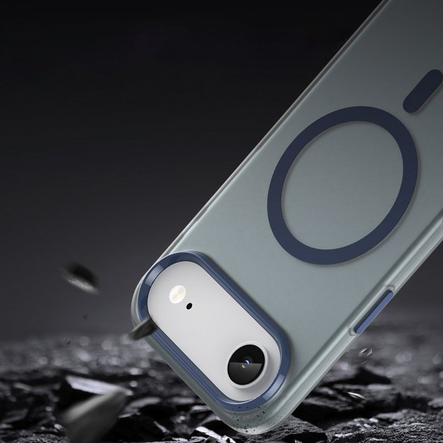 Magnetic Abrasive iPhone 17 Air Case Compatible with MagSafe - Matte Blue 8