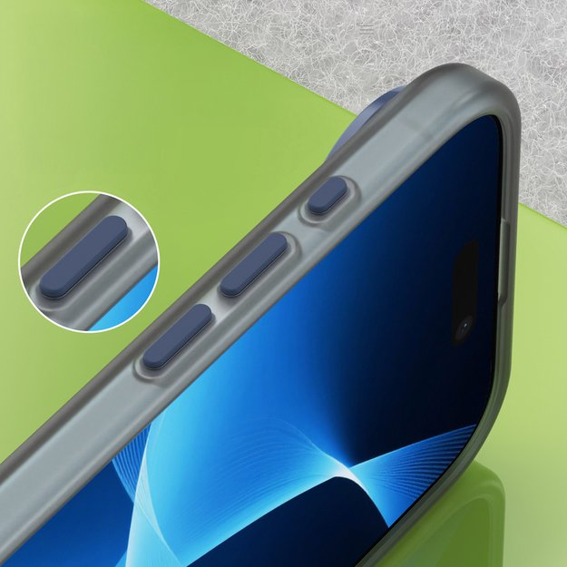 Magnetic Abrasive iPhone 17 Air Case Compatible with MagSafe - Matte Blue 7