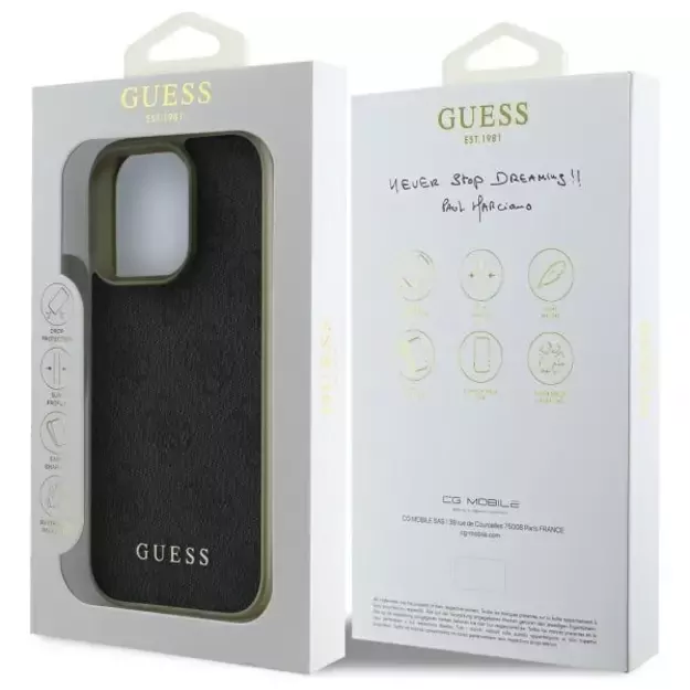 Guess 4G Charms Collection case for iPhone 16 Pro Max - black 14