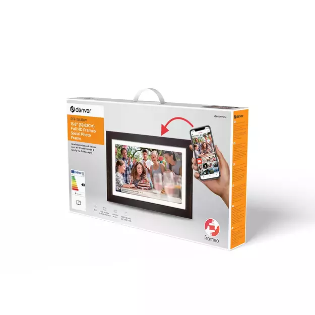 Denver Frameo PFF-1543DW 15.6&quot  Digital Frame - Brown 8