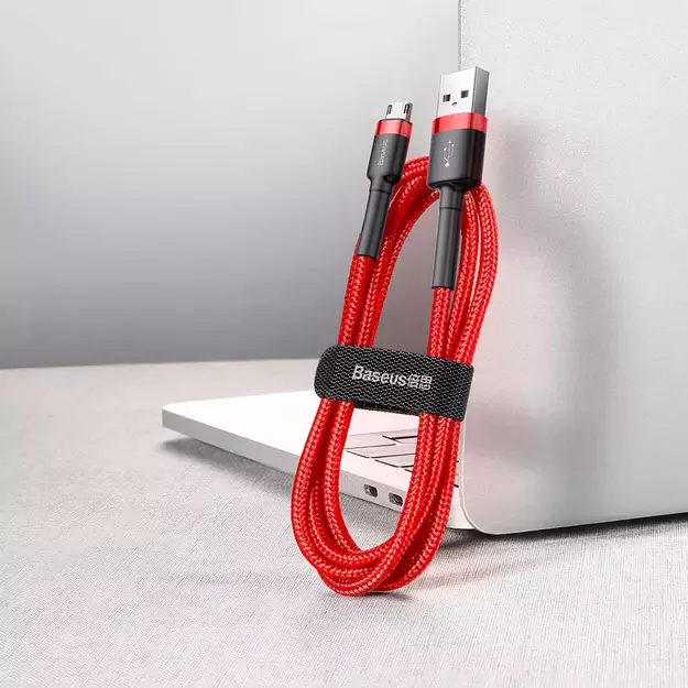 Baseus Cafule Cable CAMKLF-B09 USB-A / micro USB 2.4A 1 m - red 5