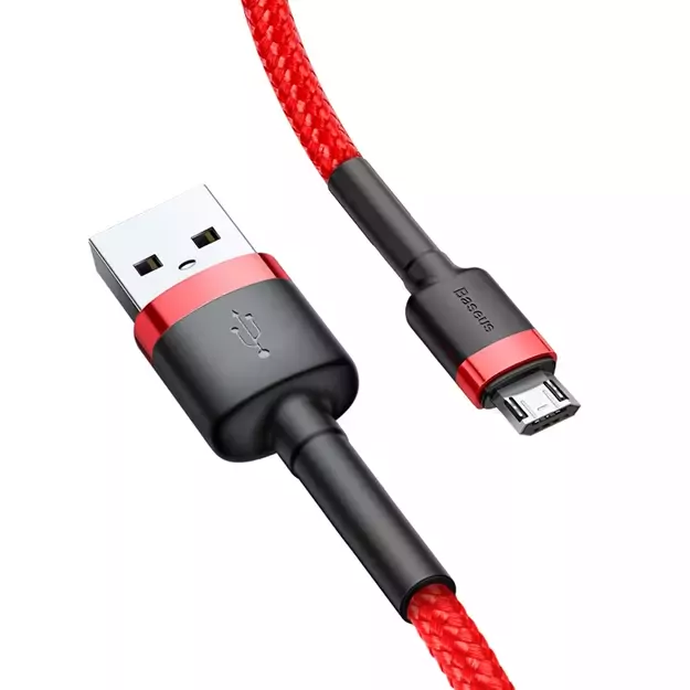 Baseus Cafule Cable CAMKLF-B09 USB-A / micro USB 2.4A 1 m - red 2