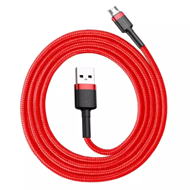 Baseus Cafule Cable CAMKLF-B09 USB-A / micro USB 2.4A 1 m - red 1