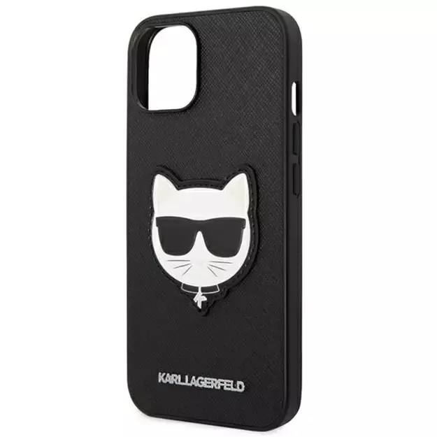 Karl Lagerfeld KLHCP14MSAPCHK iPhone 14 Plus 6,7  hardcase czarny/black Saffiano Choupette Head Patch 12