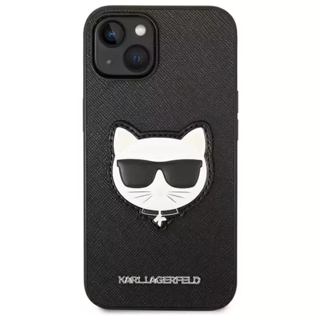 Karl Lagerfeld KLHCP14MSAPCHK iPhone 14 Plus 6,7  hardcase czarny/black Saffiano Choupette Head Patch 9