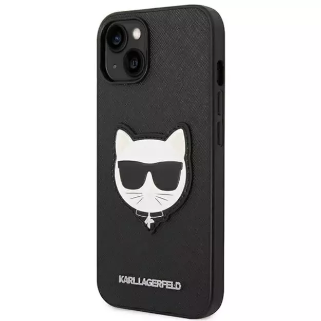 Karl Lagerfeld KLHCP14MSAPCHK iPhone 14 Plus 6,7  hardcase czarny/black Saffiano Choupette Head Patch 8