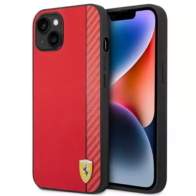 Ferrari FEHCP14MAXRE iPhone 14 Plus 6.7&quot  red/red hardcase Carbon