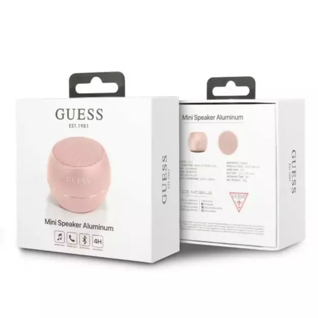 Guess Bluetooth speaker GUWSALGEP Speaker mini pink / pink 3