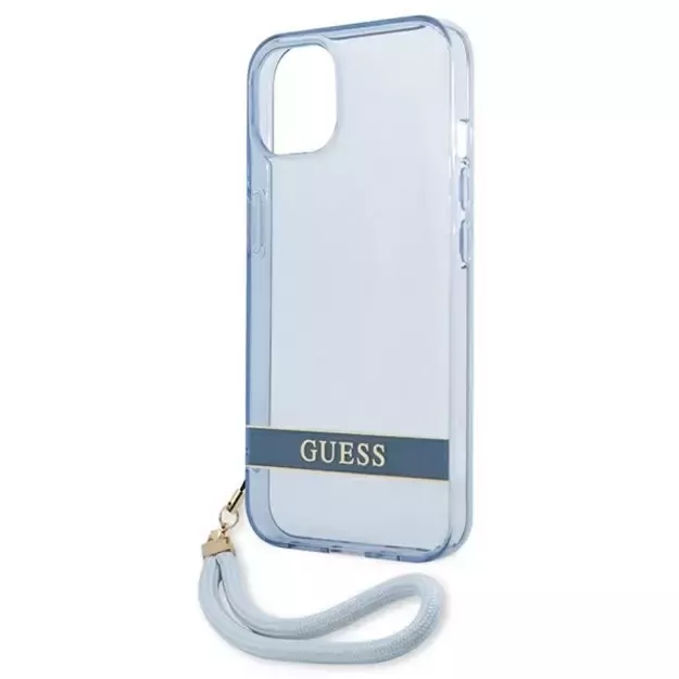 Guess GUHCP13SHTSGSB iPhone 13 mini 5,4 &quot blue / blue hardcase Translucent Stap 5