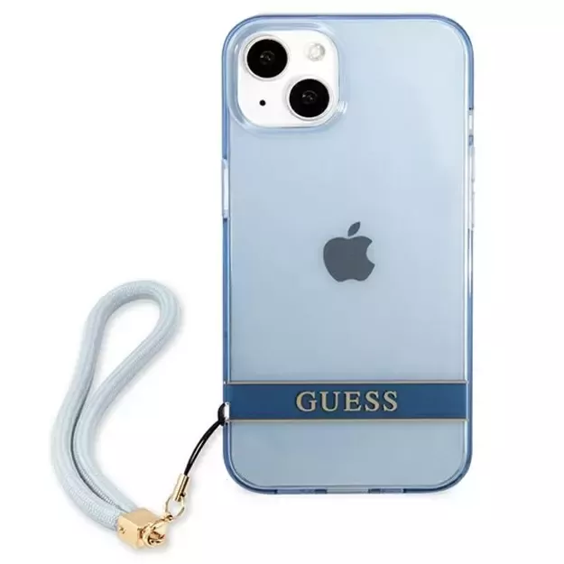 Guess GUHCP13SHTSGSB iPhone 13 mini 5,4 &quot blue / blue hardcase Translucent Stap 2