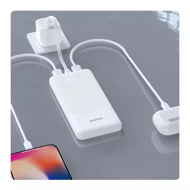 Powerbank Dudao K10Pro 2.4A 20000mAh 2 x USB-A - white 1