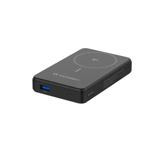 Powerbank Wozinsky WLWP-10KA0Y3S 22.5W PD Qi2 10000 mAh, with stand, 1x USB-A, 1x USB-C - black 39