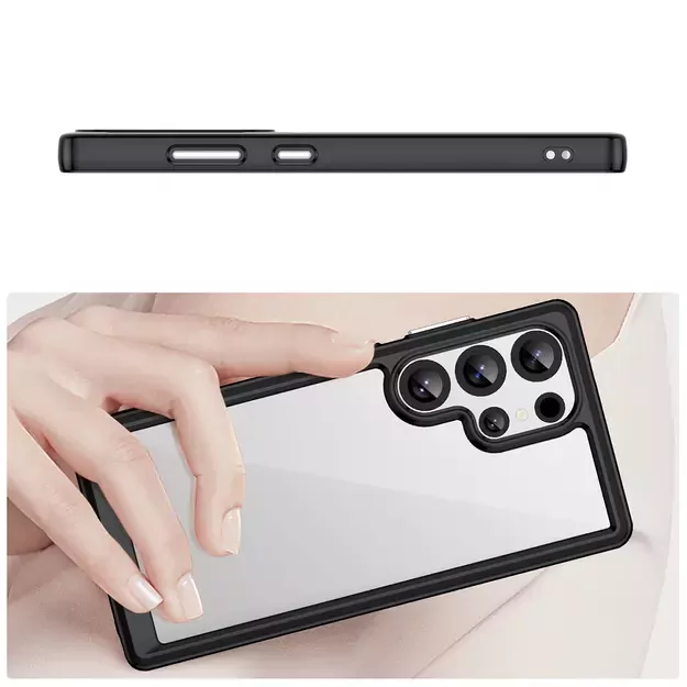 Outer Space Case with Gel Frame for Samsung Galaxy S25 Ultra - Black 3