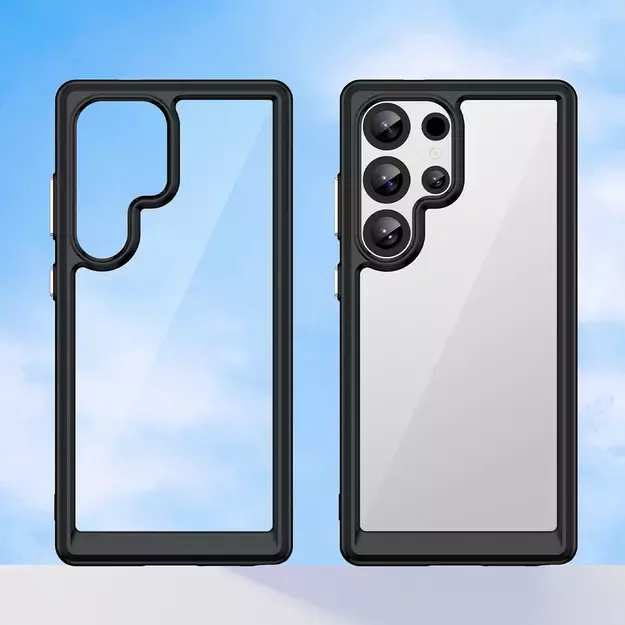 Outer Space Case with Gel Frame for Samsung Galaxy S25 Ultra - Black 6