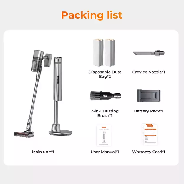 UWANT V100 Cordless Vacuum Cleaner - Gray 5