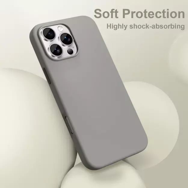Tech-Protect Silicone MagSafe Case for iPhone 16 Pro Max - Gray 1