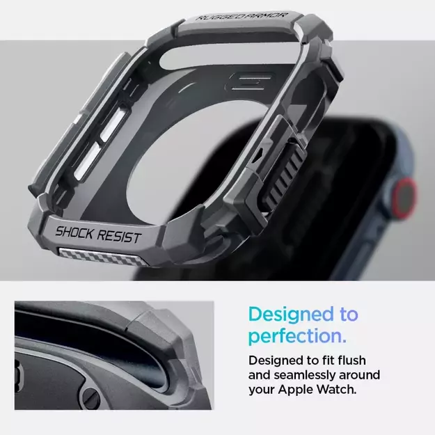 Spigen Rugged Armor Case for Apple Watch 10 46mm - Gray 24
