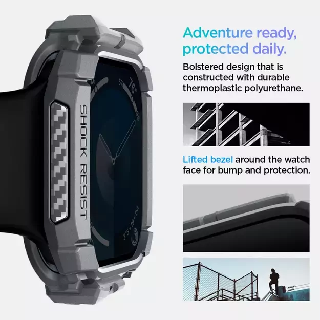 Spigen Rugged Armor Case for Apple Watch 10 46mm - Gray 22