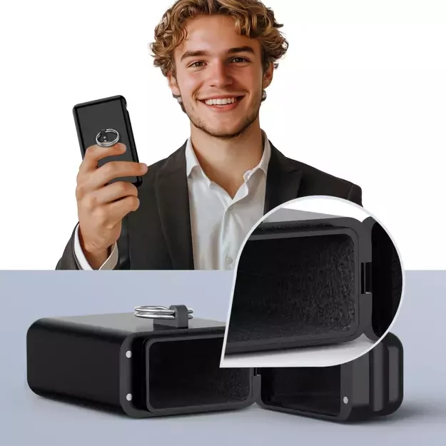 Tech-Protect KLR200 Metal Car Key Case RFID Blocking - Black 5