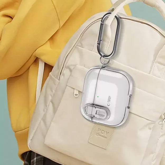 Tech-Protect Slim Hook Case for AirPods 4 - Clear 7