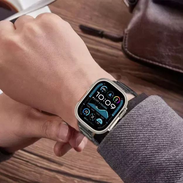Tech-Protect Stainless Bracelet for Apple Watch 44 / 45 / 46 / 49 mm - Black 6
