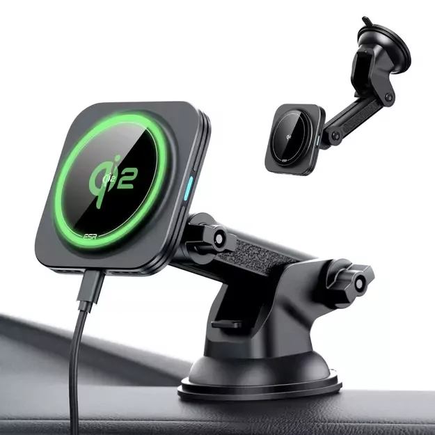 ESR Halolock Magnetic MagSafe QI2 15W Car Holder - Black 5