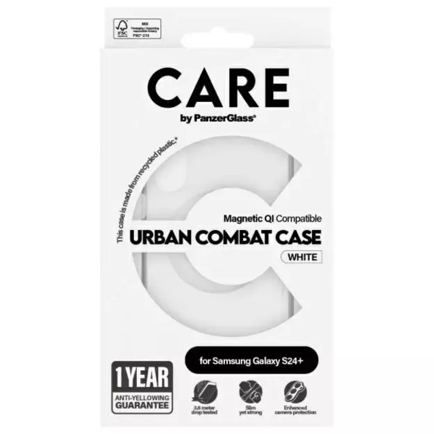 CARE by PanzerGlass Flagship QI Case for Samsung Galaxy S24+ - Transparent 3