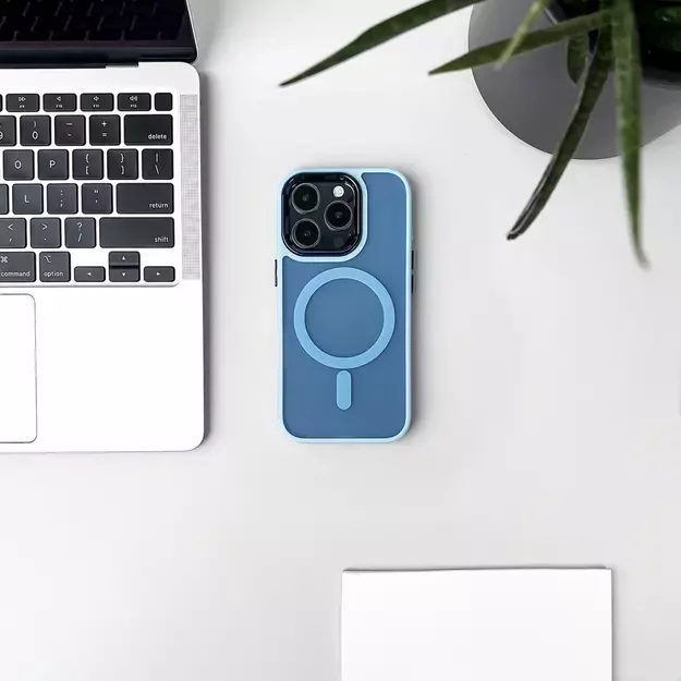 Wozinsky Fashion Case with MagSafe for Samsung Galaxy S24 FE - Blue 7