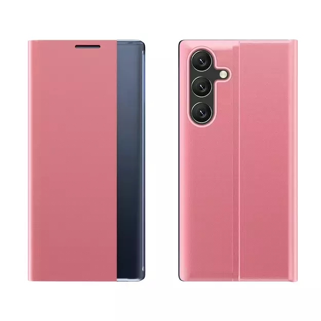 New Sleep Case Flip Cover with Stand Function for Samsung Galaxy A26 - Pink 1
