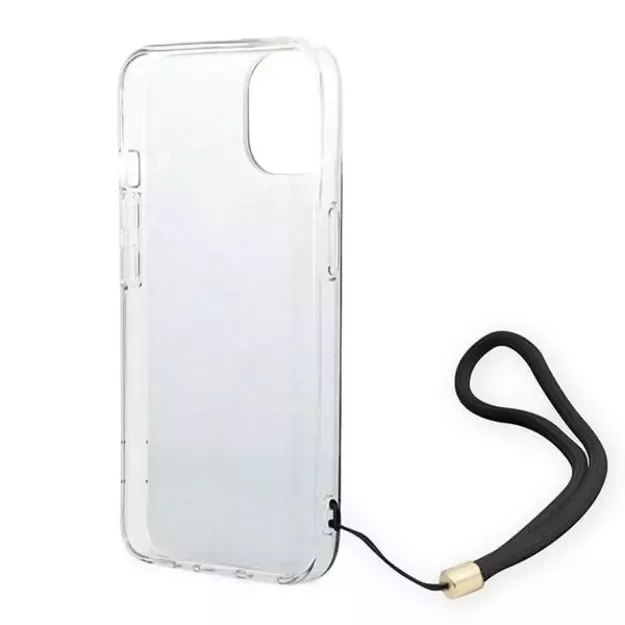 Guess GUOHCP14MH4STK iPhone 14 Plus 6.7 &quot black / black hardcase 4G Print Strap 4