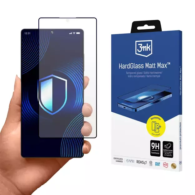 Matte tempered glass 3mk HardGlass Matt Max for Samsung Galaxy S25 Ultra