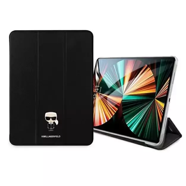Karl Lagerfeld KLFC11OKMK iPad 11  Pro 2021 Book Cover czarny/black Saffiano Karl Iconic 6
