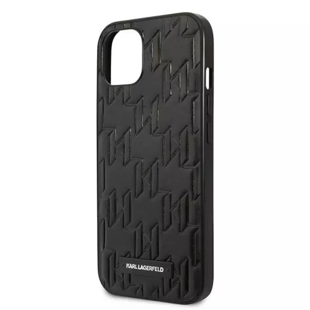 Karl Lagerfeld KLHCP13SMNMP1K iPhone 13 mini 5,4 &quot hardcase black / black Monogram Plaque 4