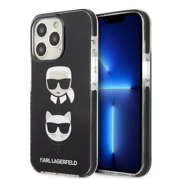 Karl Lagerfeld KLHCP13XTPE2TK iPhone 13 Pro Max 6,7  hardcase czarny/black Karl&Choupette Head